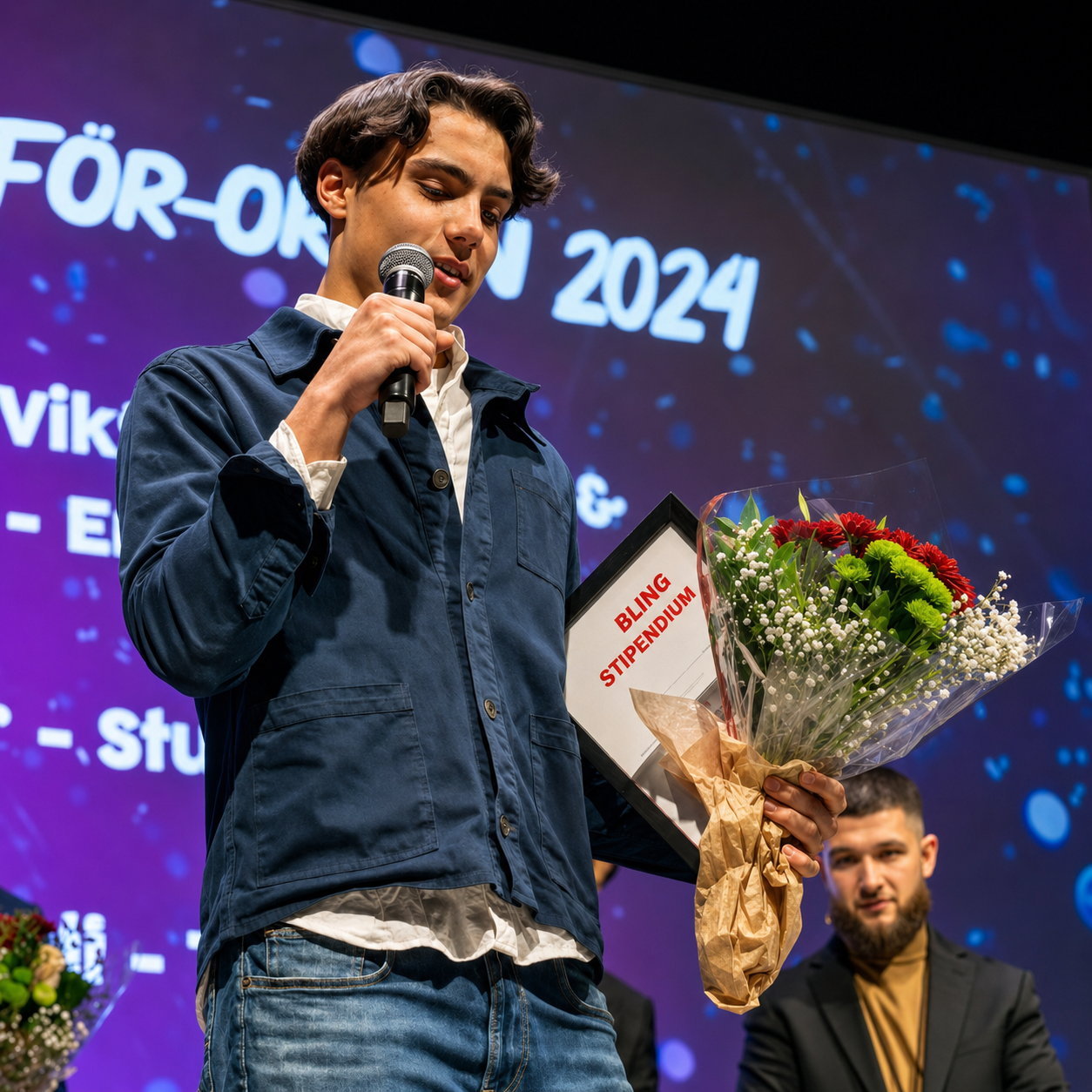 Sigsten Gustavii tar emot Bling-stipendium 2024